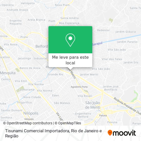 Tisunami Comercial Importadora mapa