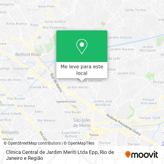 Clínica Central de Jardim Meriti Ltda Epp mapa