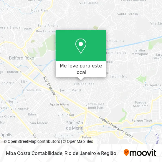 Mba Costa Contabilidade mapa