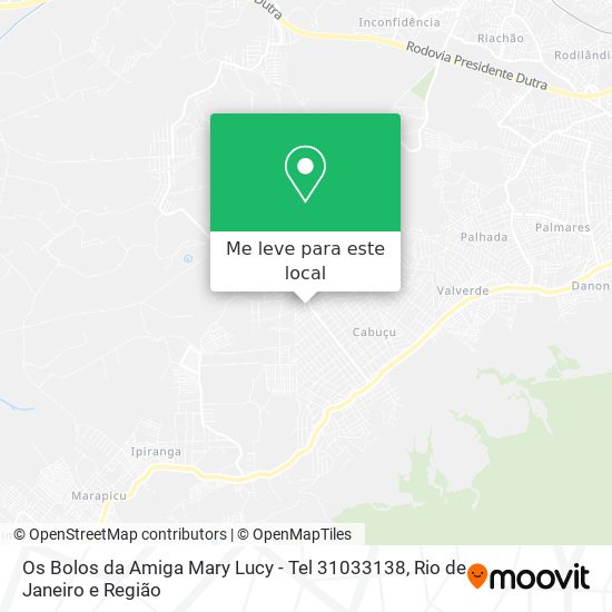 Os Bolos da Amiga Mary Lucy - Tel 31033138 mapa