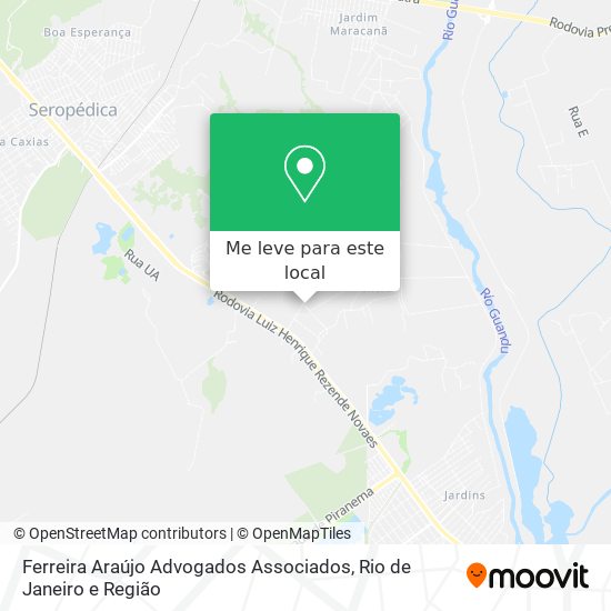 Ferreira Araújo Advogados Associados mapa