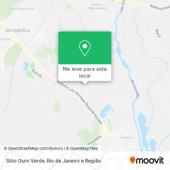 Sitio Ouro Verde mapa
