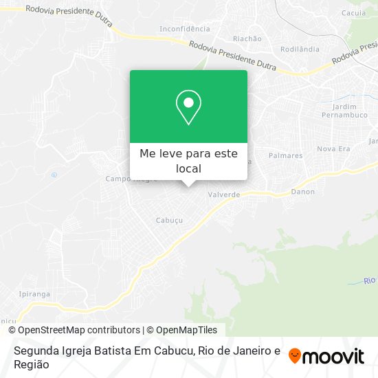 Segunda Igreja Batista Em Cabucu mapa
