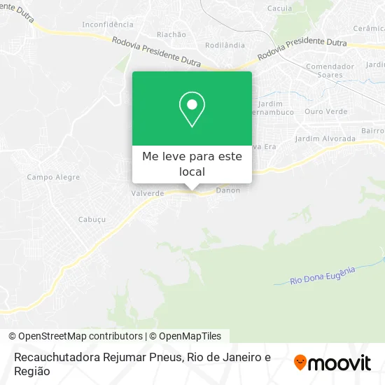 Recauchutadora Rejumar Pneus mapa