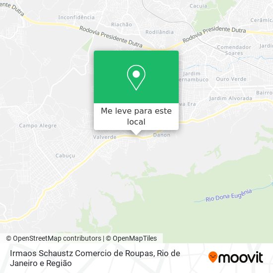 Irmaos Schaustz Comercio de Roupas mapa