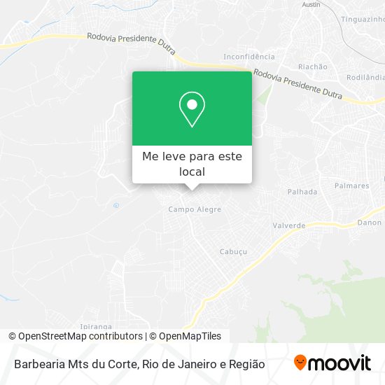 Barbearia Mts du Corte mapa