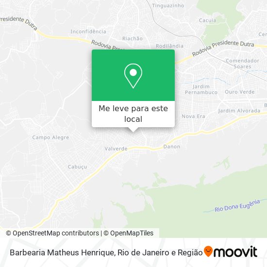 Barbearia Matheus Henrique mapa