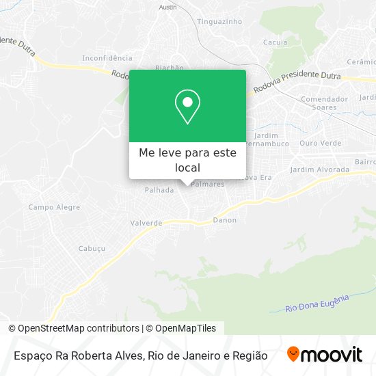 Espaço Ra Roberta Alves mapa
