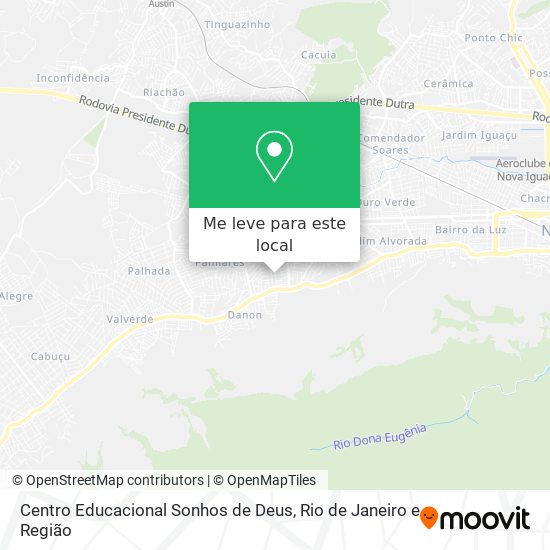 Centro Educacional Sonhos de Deus mapa