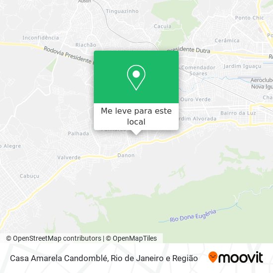 Casa Amarela Candomblé mapa