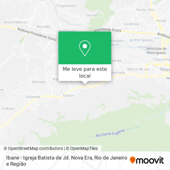 Ibane - Igreja Batista de Jd. Nova Era mapa