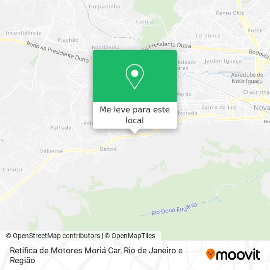Retífica de Motores Moriá Car mapa