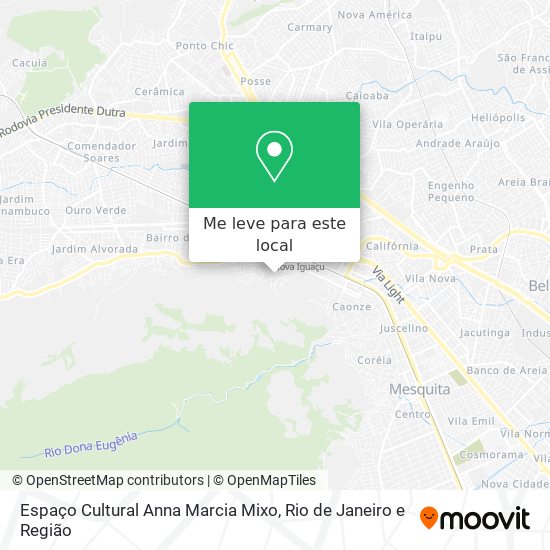 Espaço Cultural Anna Marcia Mixo mapa