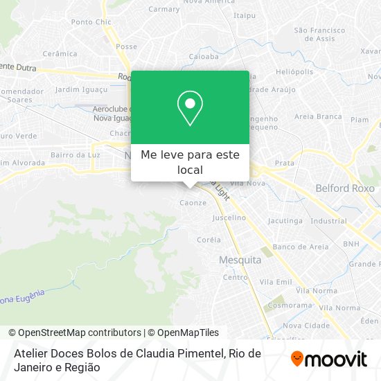 Atelier Doces Bolos de Claudia Pimentel mapa