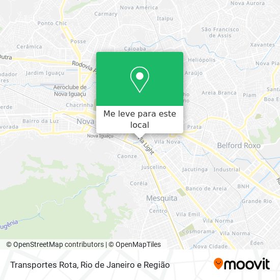 Transportes Rota mapa