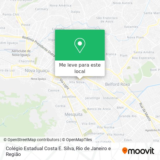 Colégio Estadual Costa E. Silva mapa