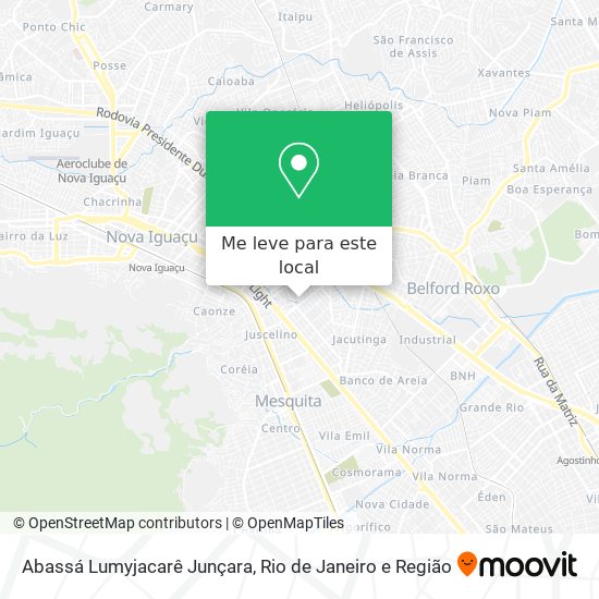 Abassá Lumyjacarê Junçara mapa