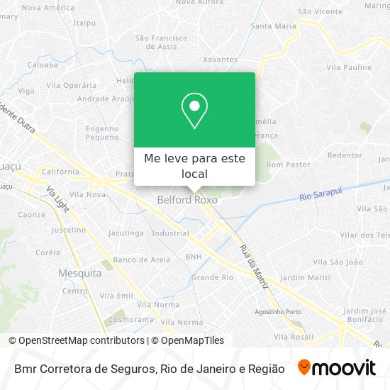 Bmr Corretora de Seguros mapa