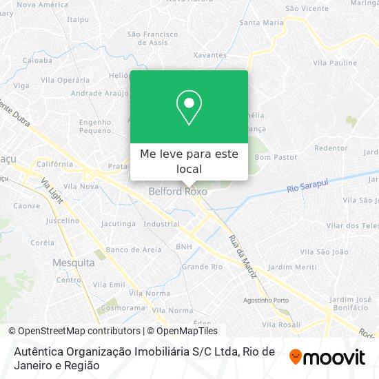 Autêntica Organização Imobiliária S / C Ltda mapa