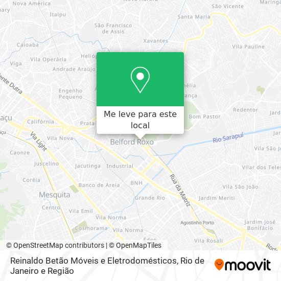 Reinaldo Betão Móveis e Eletrodomésticos mapa