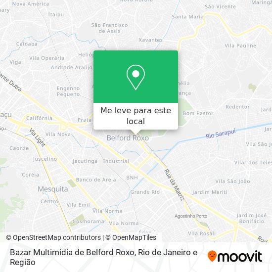 Bazar Multimidia de Belford Roxo mapa