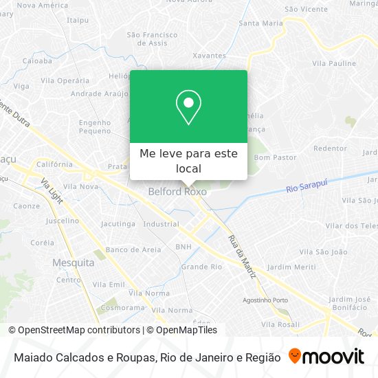 Maiado Calcados e Roupas mapa