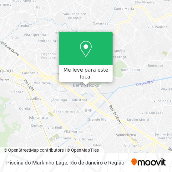 Piscina do Markinho Lage mapa