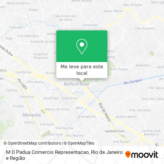 M D Padua Comercio Representacao mapa