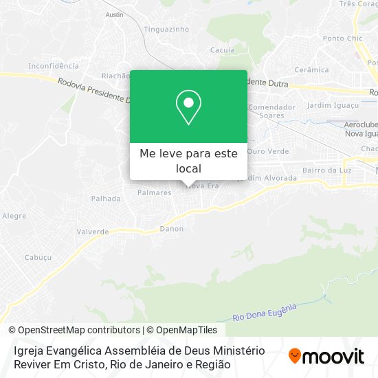 Igreja Evangélica Assembléia de Deus Ministério Reviver Em Cristo mapa