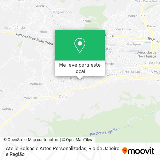Ateliê Bolsas e Artes Personalizadas mapa