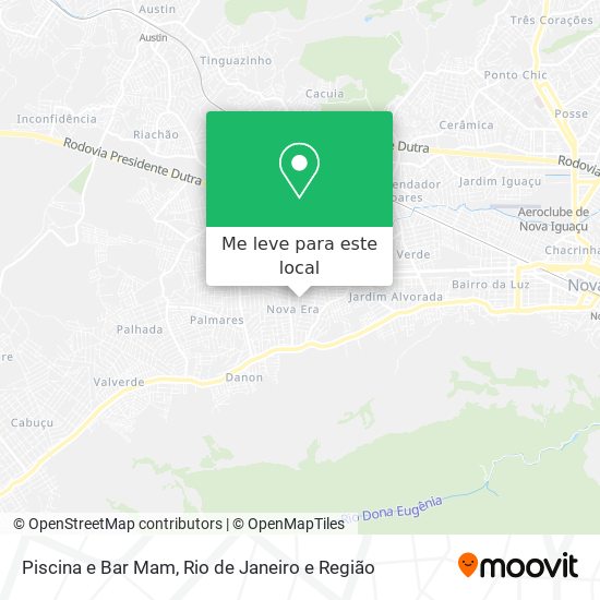Piscina e Bar Mam mapa