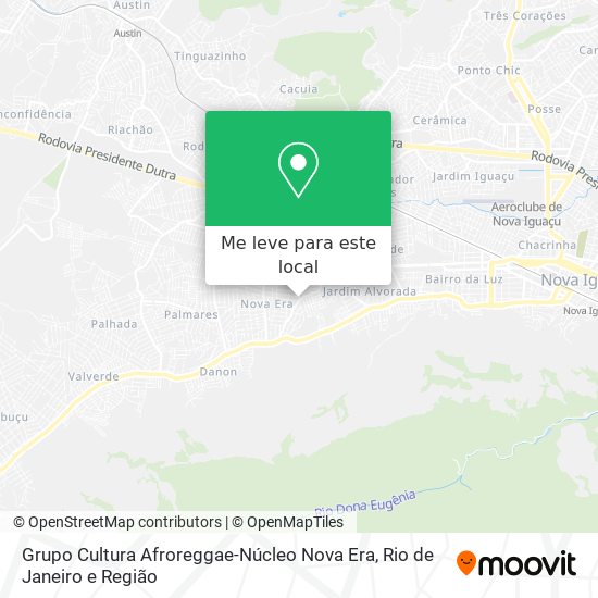 Grupo Cultura Afroreggae-Núcleo Nova Era mapa