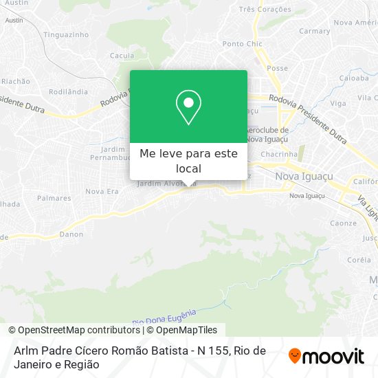 Arlm Padre Cícero Romão Batista - N 155 mapa