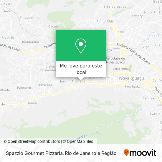 Spazzio Gourmet Pizzaria mapa