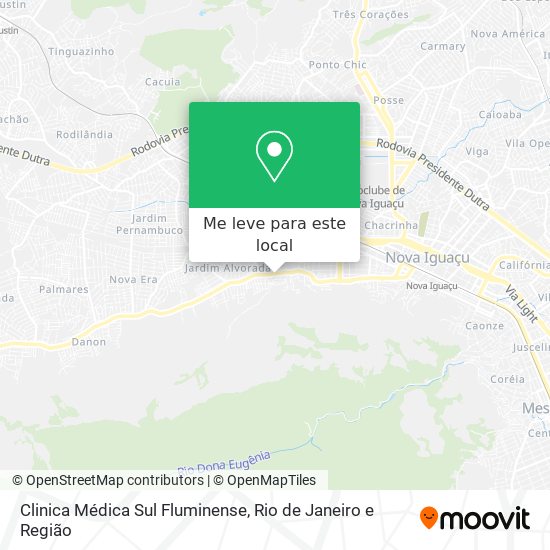 Clinica Médica Sul Fluminense mapa