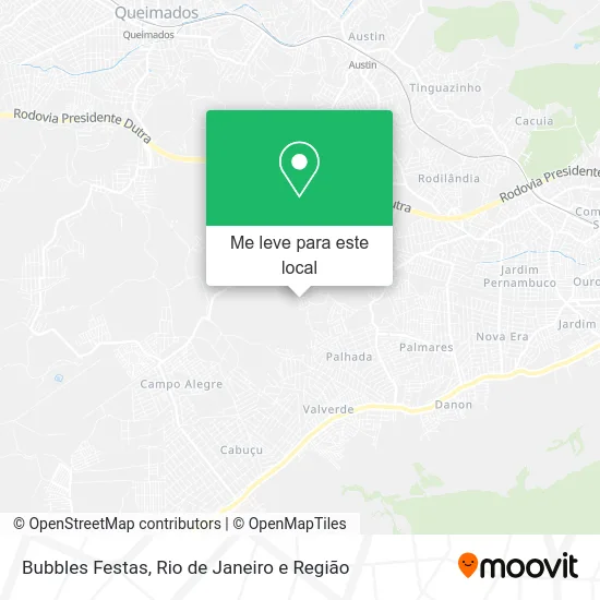 Bubbles Festas mapa