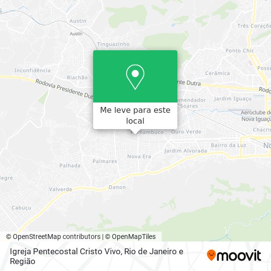 Igreja Pentecostal Cristo Vivo mapa