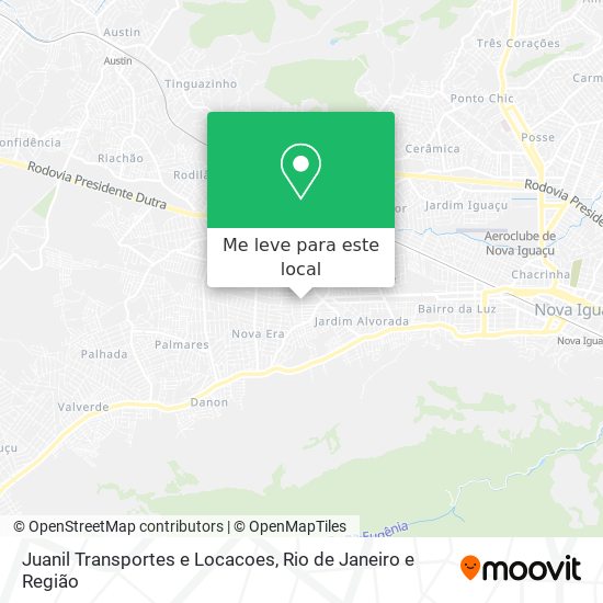 Juanil Transportes e Locacoes mapa