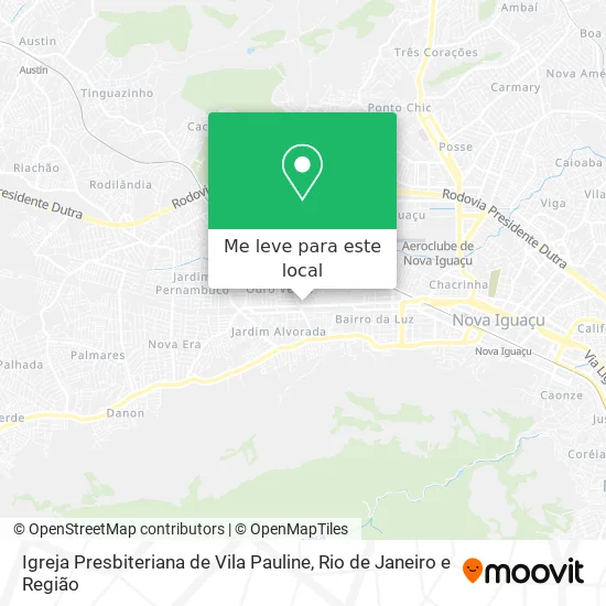 Igreja Presbiteriana de Vila Pauline mapa