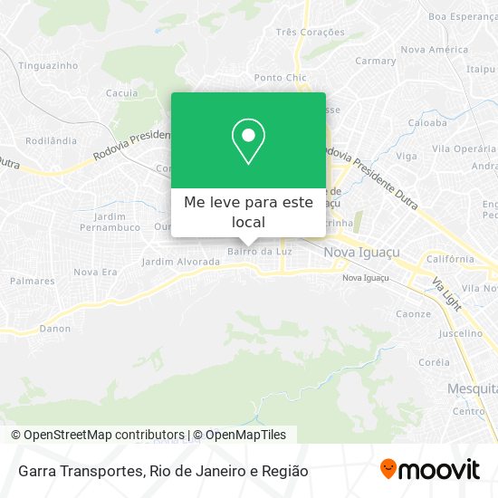 Garra Transportes mapa
