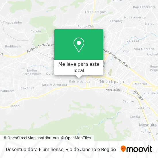 Desentupidora Fluminense mapa