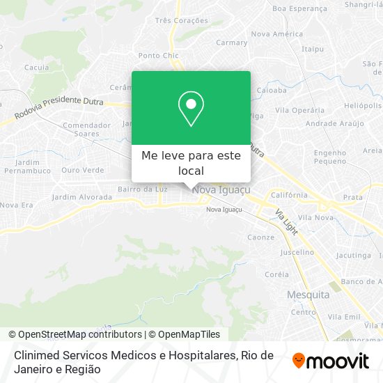 Clinimed Servicos Medicos e Hospitalares mapa