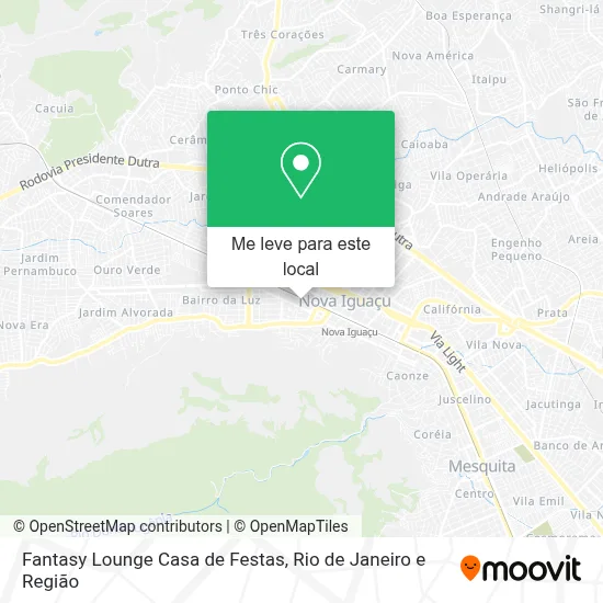 Fantasy Lounge Casa de Festas mapa