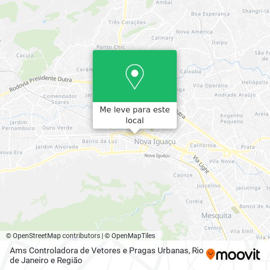 Ams Controladora de Vetores e Pragas Urbanas mapa