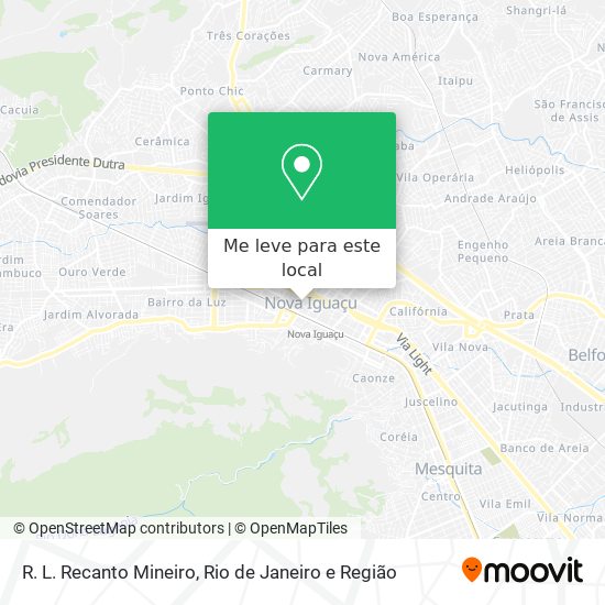 R. L. Recanto Mineiro mapa