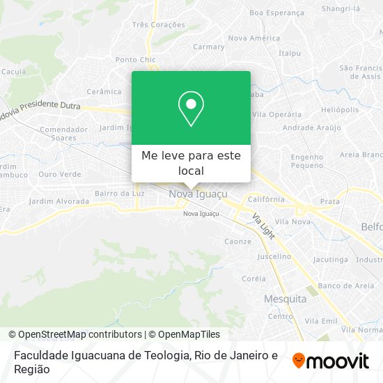 Faculdade Iguacuana de Teologia mapa