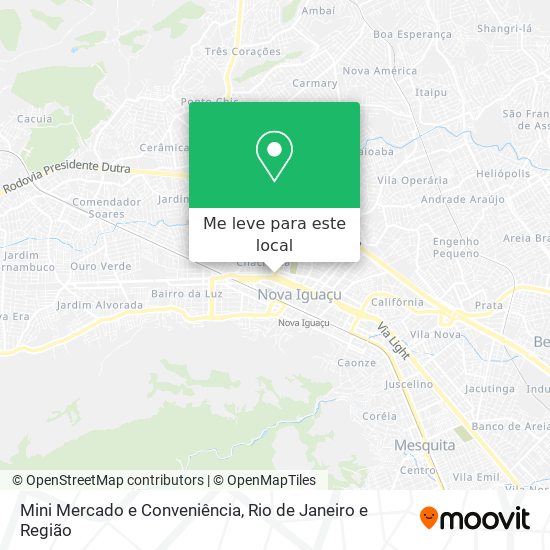 Mini Mercado e Conveniência mapa