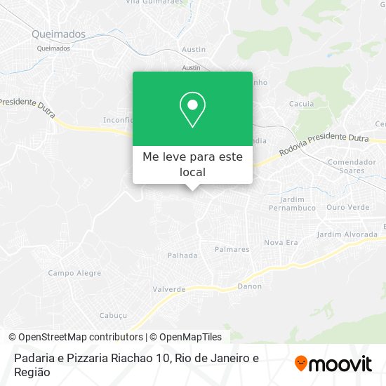Padaria e Pizzaria Riachao 10 mapa