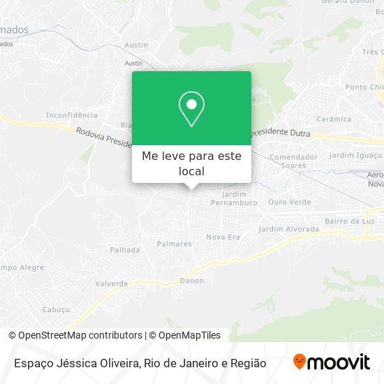 Espaço Jéssica Oliveira mapa