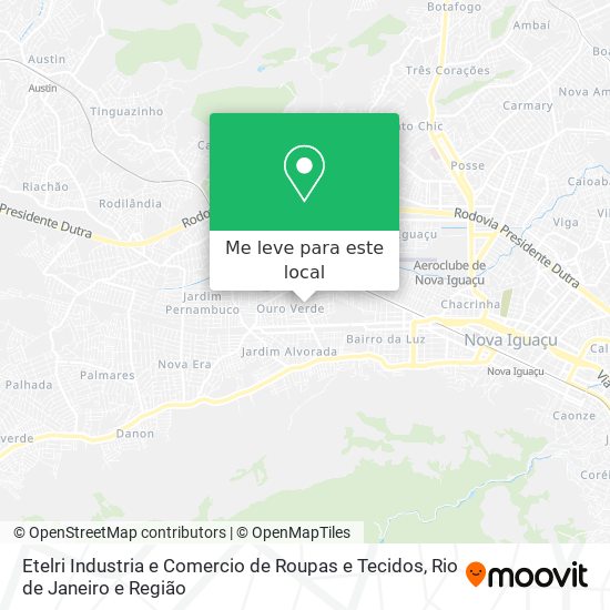 Etelri Industria e Comercio de Roupas e Tecidos mapa